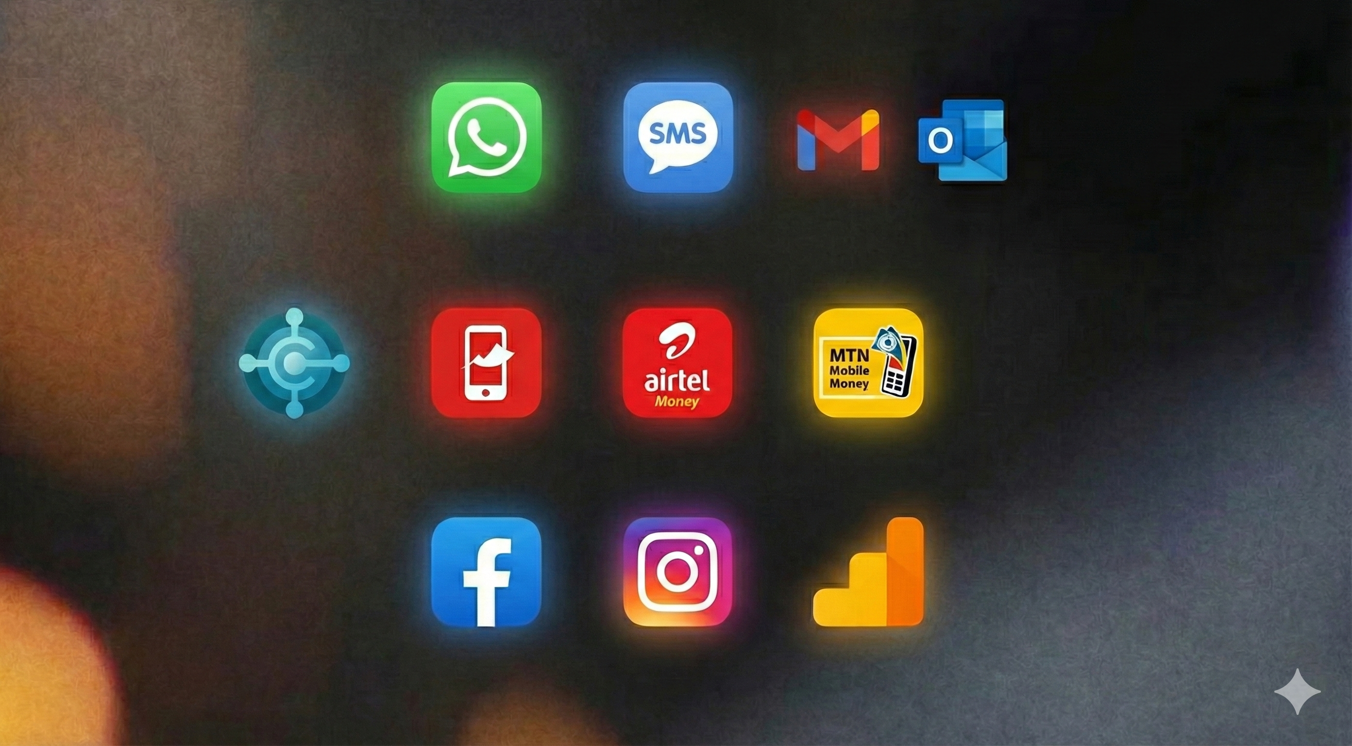 Nexura Africa platform integrations including WhatsApp, SMS, Gmail, Outlook, Microsoft Business Central, and other business tools for African e-commerce merchants